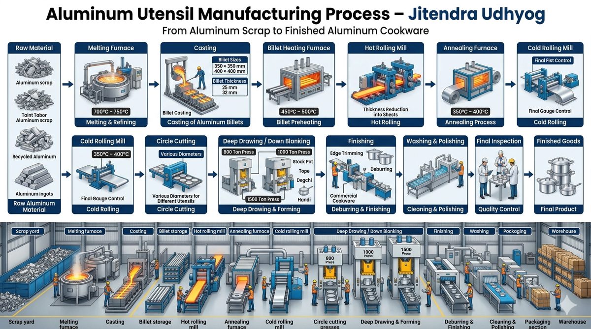 Simplified Manufacturing Process Diagram